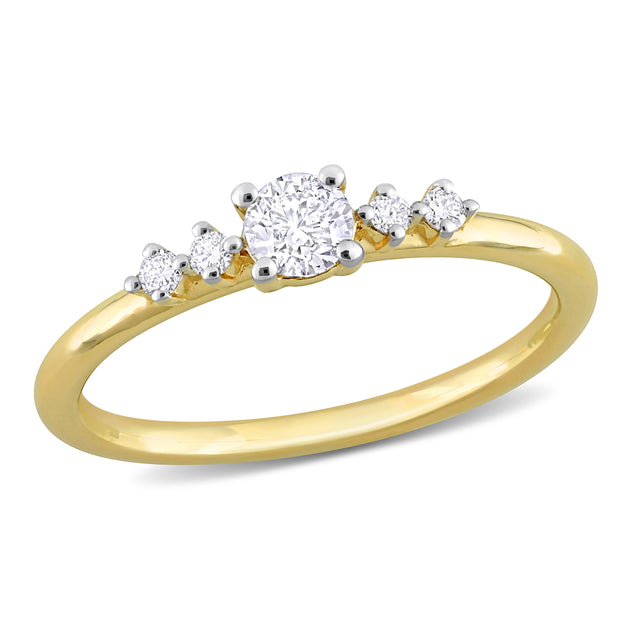 Mimi & Max Diamond Ring 14k Yellow Gold US 9 2