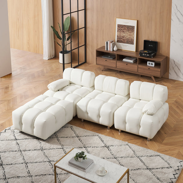 Streamdale Furniture Sofa White 2