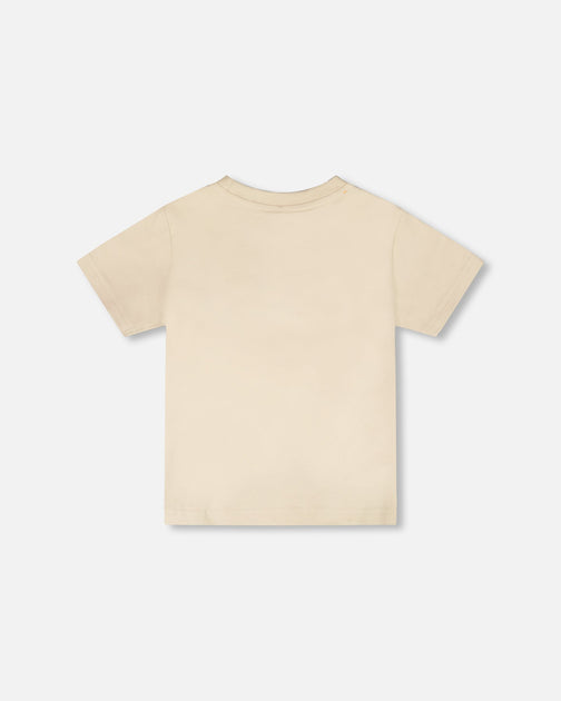 Deux par Deux Short Sleeve T-Shirt Off White US 8 4