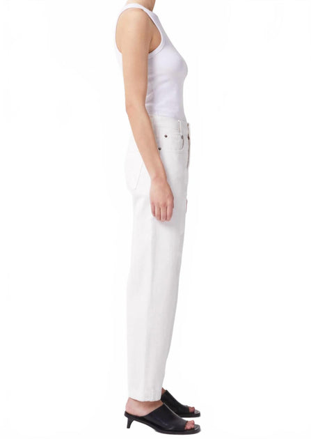 AGOLDE Tapered Baggy High-Rise Jeans White 29 4