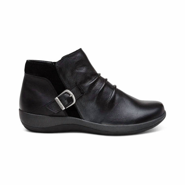 Aetrex Luna Ankle Boot Black Wide EU 39 3