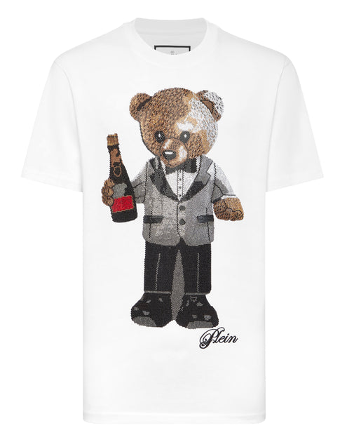 Philipp Plein Round Neck T-Shirt Teddy Bear Black Large 3