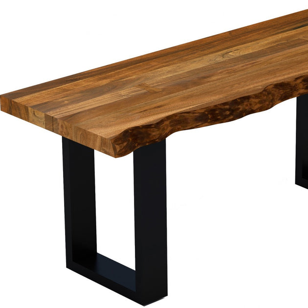 Hivvago 43-inch Dining Bench Brown 3
