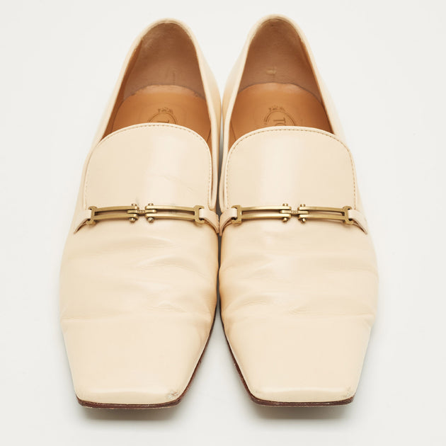 Tod's Slip On Loafers Beige EU 40 4