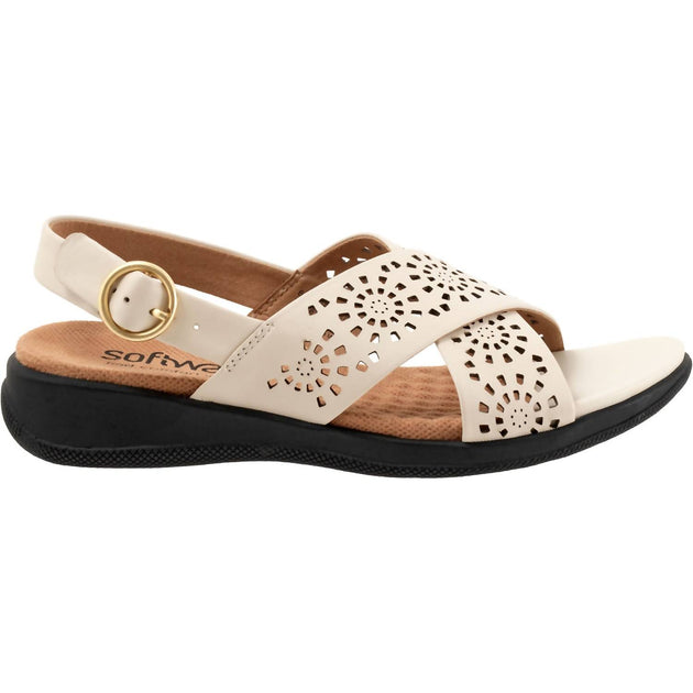 SoftWalk Tillman Sling Performance Sandal Beige US 6.5 3