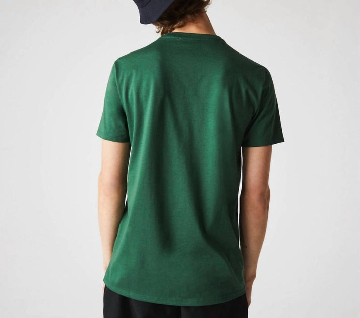 Lacoste V-Neck Tee Green Large 3