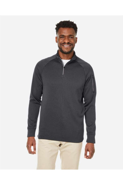 CORE365 Fusion ChromaSoft Fleece Pullover à Fermeture Quart de Zip Gris Small 3