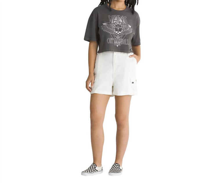 Vans Damen Sidewalk Cargoshort Weiß Medium 2