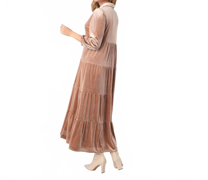 Coco + Carmen Romance Imagined Maxi Dress Brown XSmall 3