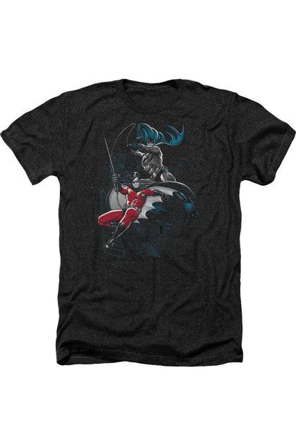 Gildan Batman Heather T-Shirt Black XXL 2