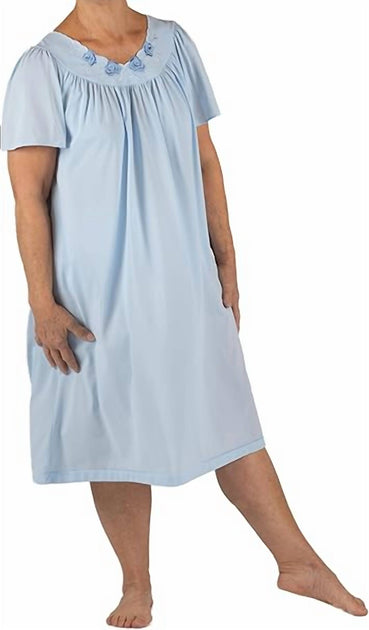 Shadowline 32280 Nightgown Silver 3X 3