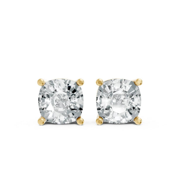 AAMIAA Cushion Shape 4 Prong Studs Silver One Size 8