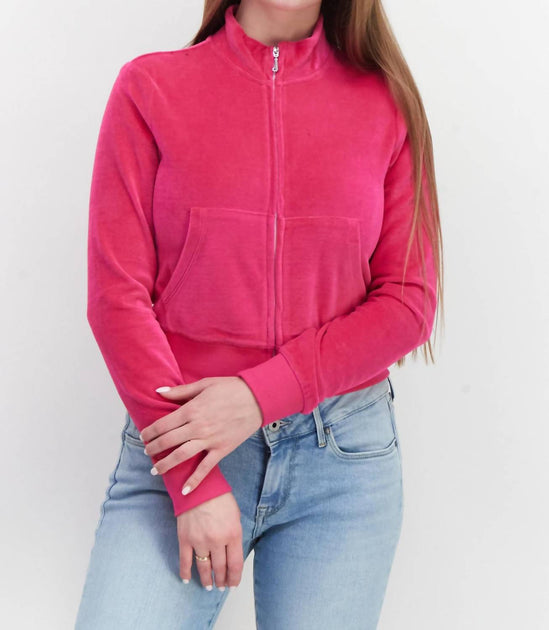 Juicy Couture Langarm Full Zip Sweatshirt Pink Large 2