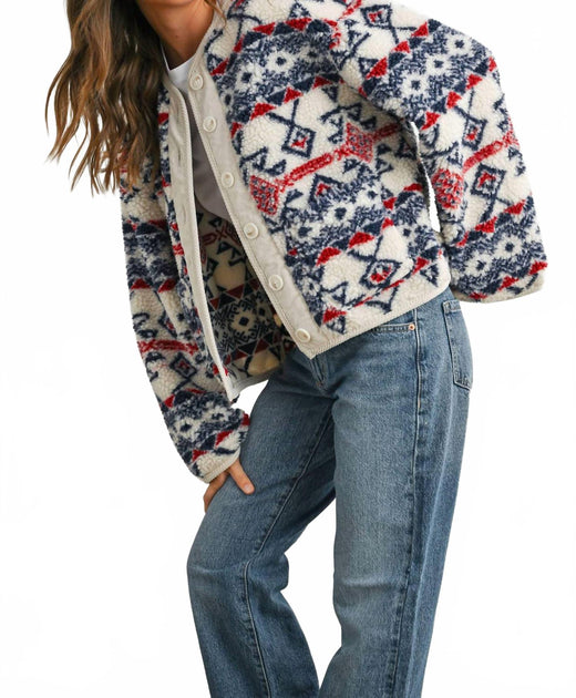 Buttermelon Cora Fleece Jacket Multi Small 4
