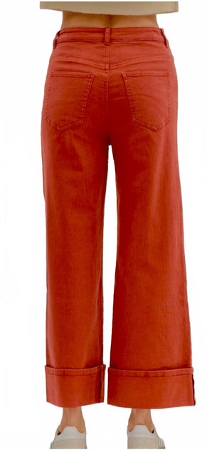 entro Wide Leg Pants Pink Medium 4