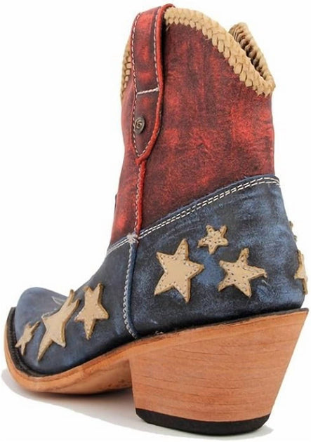 Liberty Black Claudia Americana Booties Multi US 9 4