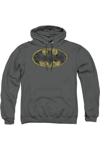 Gildan Batman Tattered Logo Hoodie Green XL 2
