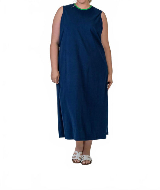 De Loreta Tuta Sleeveless Maxi Dress Blue 3X 2