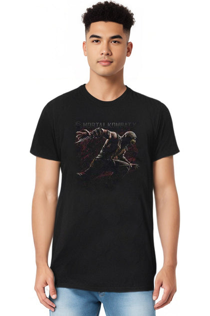 Gildan Mortal Kombat X Scorpion Lunge T-Shirt Black XXL 4