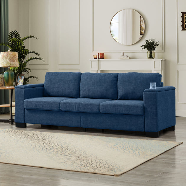 Streamdale 3-Seat Sofa Blue 2