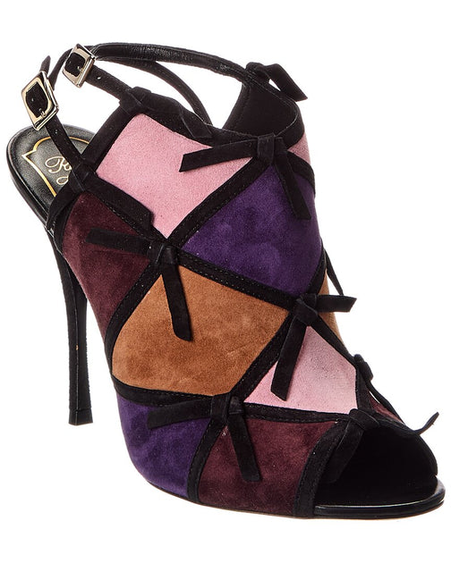 Roger Vivier Suede Sandal Purple EU 37 2