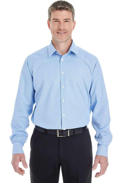 Devon & Jones Crown Collection Royal Dobby Dress Shirt Blue XXL 2