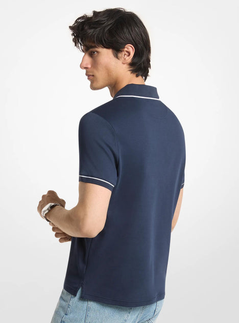 Michael Kors Cotton Polo Shirt Schwarz Medium 3