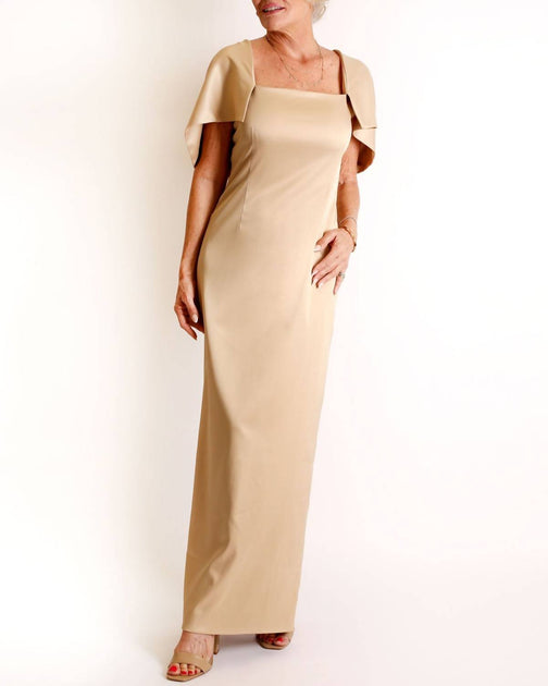 Camilyn Beth Flora Gown Beige US 0 2