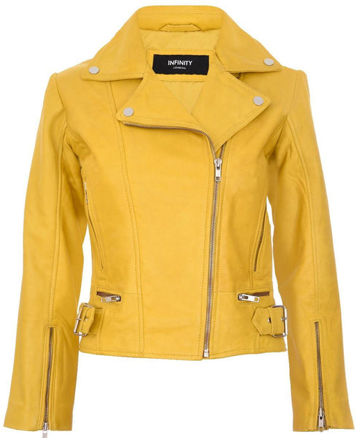 TruClothing Biker Jacket Yellow Small 2