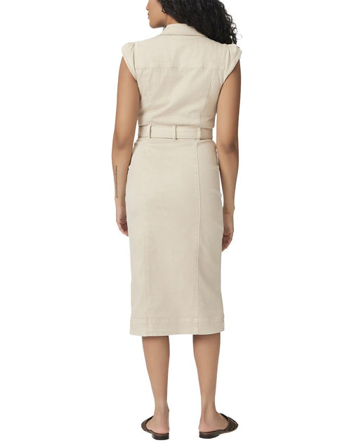 PAIGE Jaxsyn Midi Dress Beige US 2 3