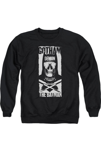 Gildan Batman V Superman Demon Bat Crewneck Sweatshirt Black Large 2