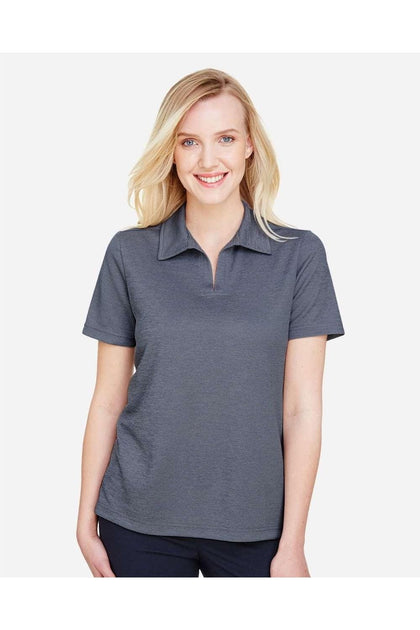 Devon & Jones Crownlux Performance Melange Polo Grey Small 4