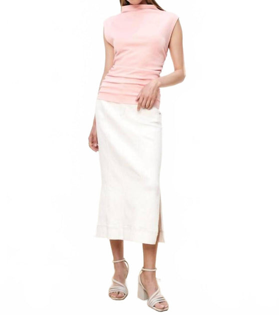 FDJ Column Slit Midi Skirt White Medium 2