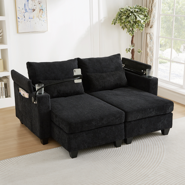Streamdale Convertible Sleeper Sofa Gray 7