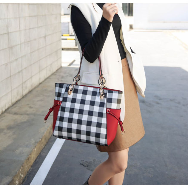 MKF Yale Tote Handbag Blue Large 3
