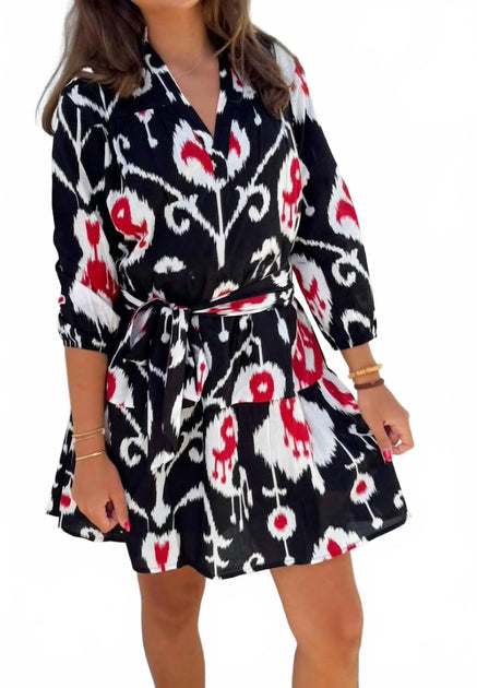 SOLEIL DE MER Martin Mini Dress Multi XLarge 3