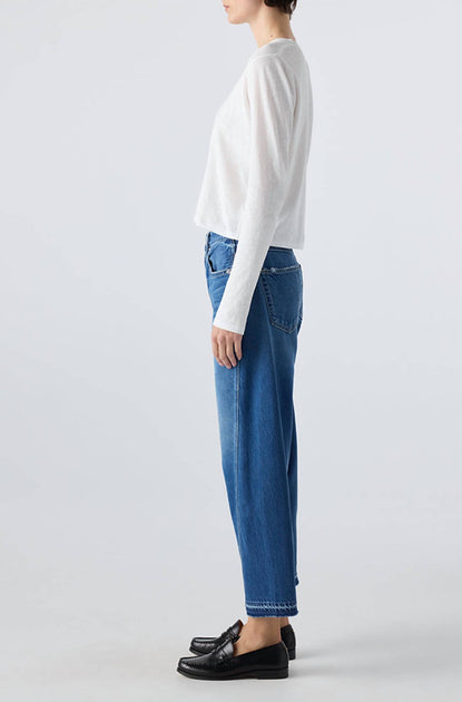 AMO Damen Maria Long Weekend Jeans Blau 26 4
