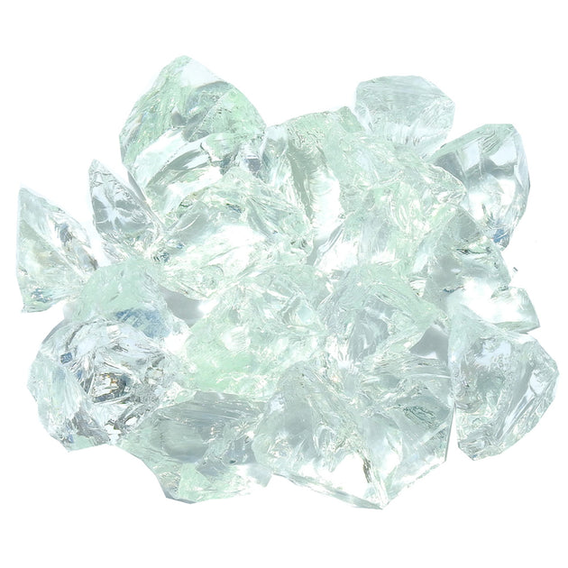 Hivvago Clear Round Reflective Fire Pit Glass 2