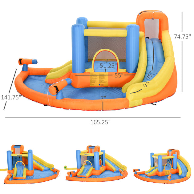 Hivvago Inflatable Bounce House MultiColor 4