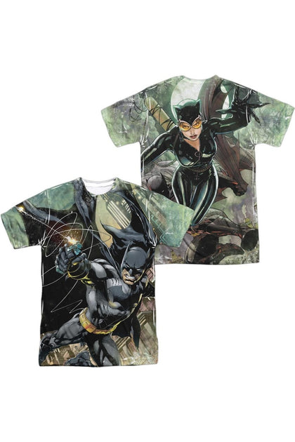 Gildan Batman Catch Short Sleeve Polyester Crew T-Shirt White XL 2