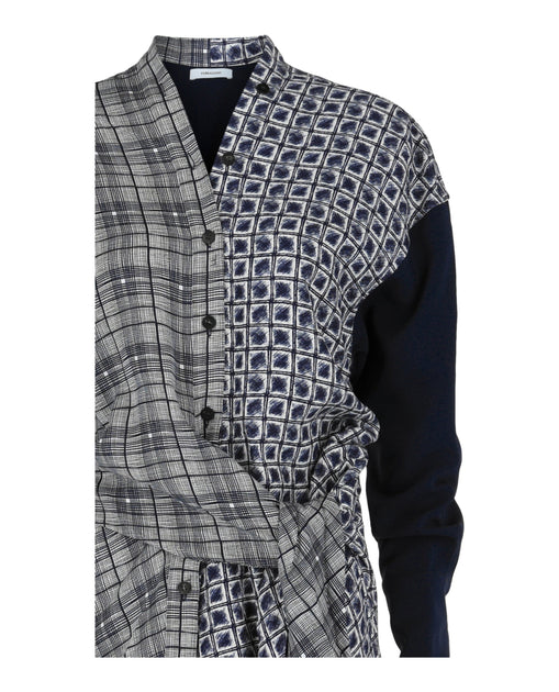 Ferragamo Dual Printed Shirt Grey EU 36 4