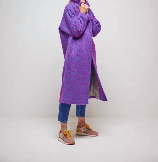 Avoca Reflections Light Donegal Herringbone Coat Multi Large 4