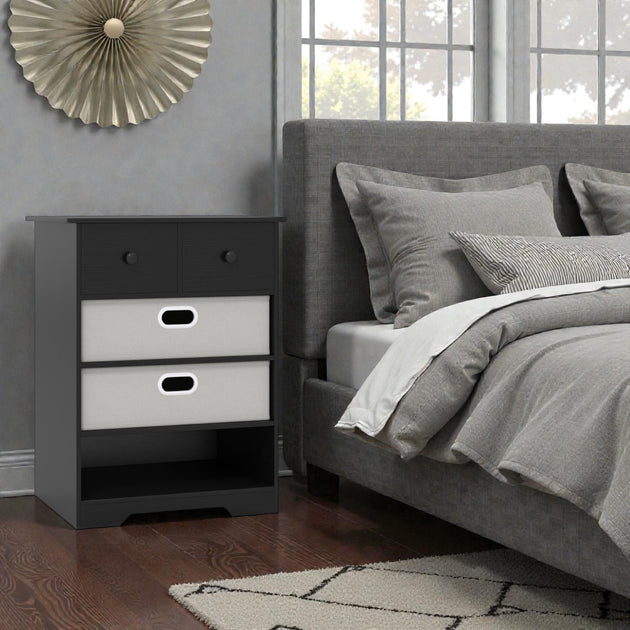 Hivvago 4-Drawer Chest Brown 3