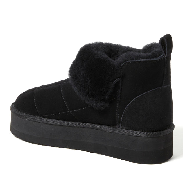 Dearfoams Bayswater Bootie Black US 8 4