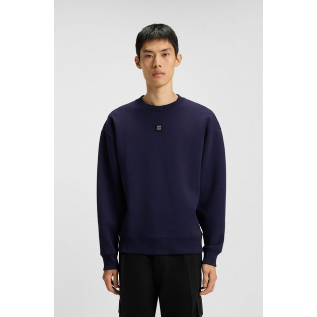Hugo Boss Stacked-logo Sweatshirt Blue XLarge 4