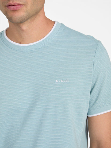 Guess Factory Eco Koa Tee Blue Small 4