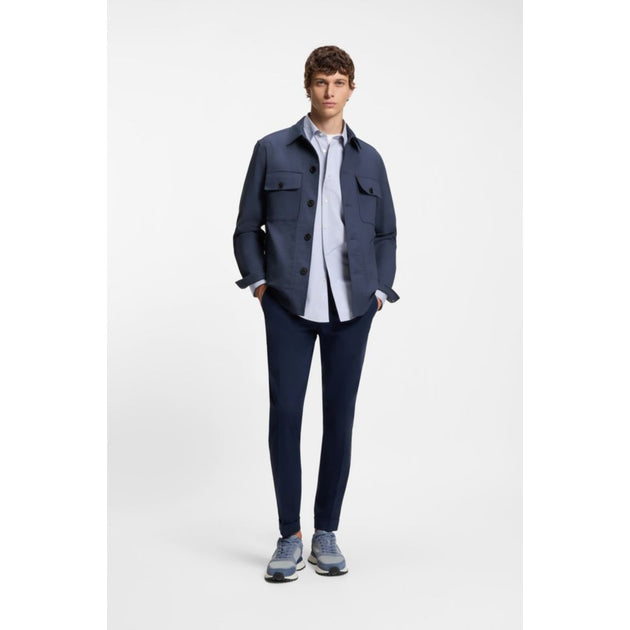 Boss Relaxed-fit Overshirt Blue US 40 Regular 3