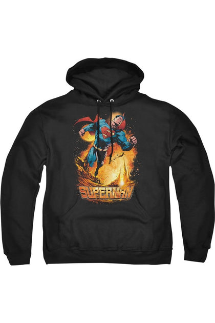 Gildan Superman Space Case Kapuzenpulli Schwarz XXX-Large 2