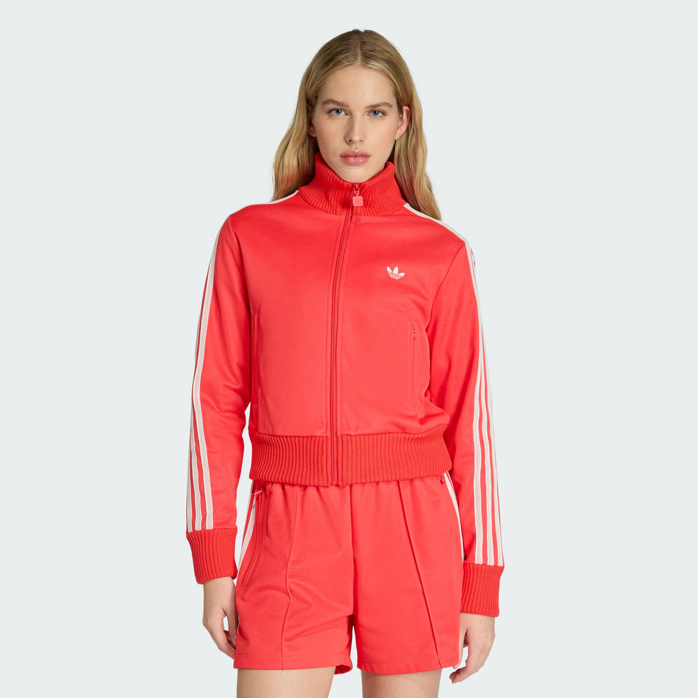 adidas Women's Firebird Track Top With Knitted Crochet Details