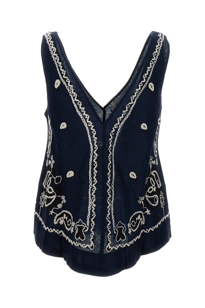 P.A.R.O.S.H. Linen Top Blue Small 3